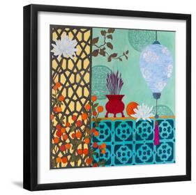 Sacred Lotus-Sally Bennett Baxley-Framed Giclee Print