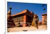 Sacred Monkey Temple, Kathmandu, Nepal, Asia-Laura Grier-Framed Photographic Print