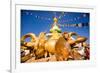 Sacred Monkey Temple (Swayambhunath Temple), UNESCO World Heritage Site, Kathmandu, Nepal, Asia-Laura Grier-Framed Photographic Print