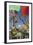 Sacred Mt Kailash and Prayer Flags-null-Framed Photographic Print