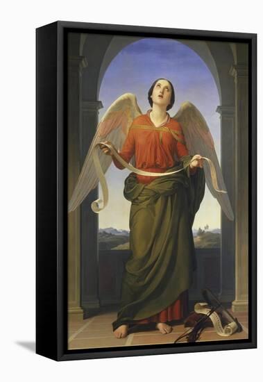 Sacred Music-Luigi Mussini-Framed Stretched Canvas