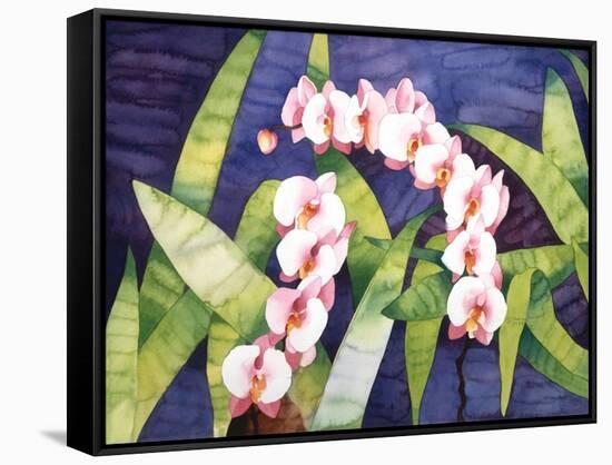 Sacred Orchids-Mary Russel-Framed Stretched Canvas