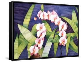 Sacred Orchids-Mary Russel-Framed Stretched Canvas