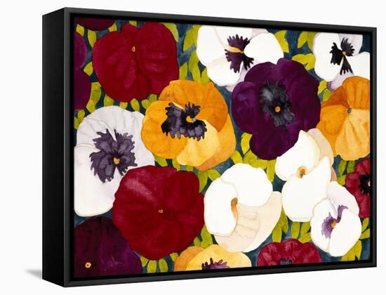 Sacred Pansies-Mary Russel-Framed Stretched Canvas