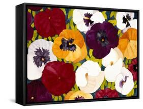 Sacred Pansies-Mary Russel-Framed Stretched Canvas