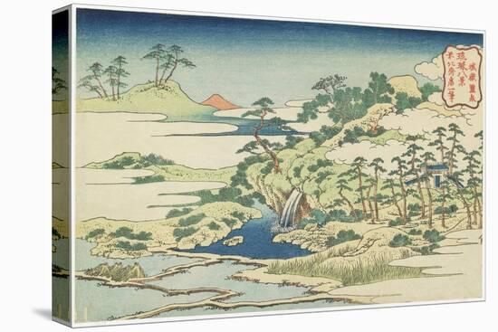 Sacred Pool at Jogaku, C 1832-Katsushika Hokusai-Stretched Canvas