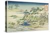 Sacred Pool at Jogaku, C 1832-Katsushika Hokusai-Stretched Canvas