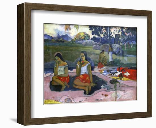 Sacred Spring: Sweet Dreams (Nave Nave Mo), 1894-Paul Gauguin-Framed Giclee Print