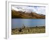 Sacred Tibetan Yamdrok Tso Lake (Yamzho Yumco)-Simon Montgomery-Framed Photographic Print