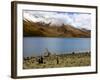 Sacred Tibetan Yamdrok Tso Lake (Yamzho Yumco)-Simon Montgomery-Framed Photographic Print