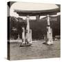 Sacred Torii Gate Rising from the Sea, Itsukushima Shrine, Miyajima Island, Japan, 1904-Underwood & Underwood-Stretched Canvas