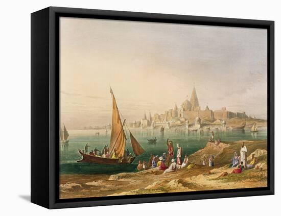 Sacred Town and Temples of Dwarka, Scenery, Costumes and Architecture of India-Captain Robert M. Grindlay-Framed Stretched Canvas