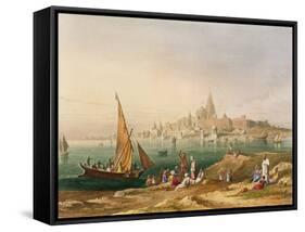 Sacred Town and Temples of Dwarka, Scenery, Costumes and Architecture of India-Captain Robert M. Grindlay-Framed Stretched Canvas