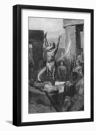 Sacrifice at Stonehenge-null-Framed Art Print