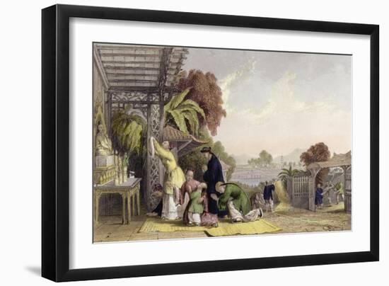 Sacrifice Harvest Moon-Thomas Allom-Framed Art Print