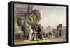 Sacrifice Harvest Moon-Thomas Allom-Framed Stretched Canvas