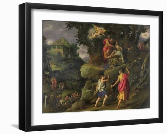 Sacrifice of Isaac, 1601-Alessandro Allori-Framed Giclee Print
