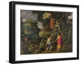 Sacrifice of Isaac, 1601-Alessandro Allori-Framed Giclee Print