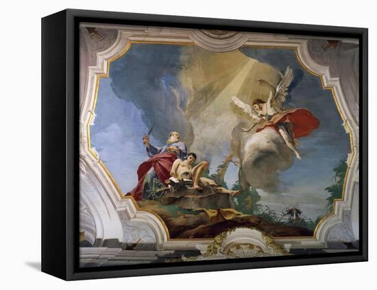 Sacrifice of Isaac, 1726-1728-Giambattista Tiepolo-Framed Stretched Canvas