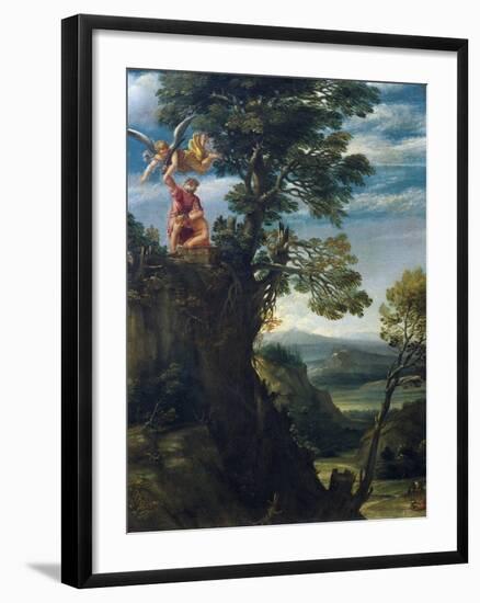 Sacrifice of Isaac-Annibale Carracci-Framed Giclee Print