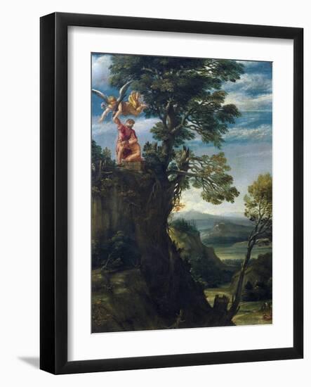 Sacrifice of Isaac-Annibale Carracci-Framed Giclee Print