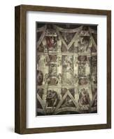 Sacrifice of Noah, Expulsion, Creation of Eve-Michelangelo Buonarroti-Framed Giclee Print