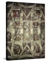 Sacrifice of Noah, Expulsion, Creation of Eve-Michelangelo Buonarroti-Stretched Canvas