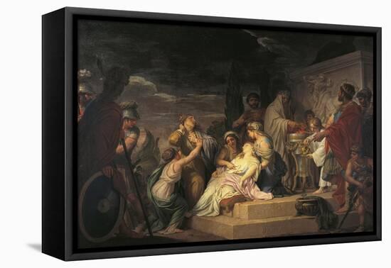 Sacrifice of Polyxena-Domenico Corvi-Framed Stretched Canvas