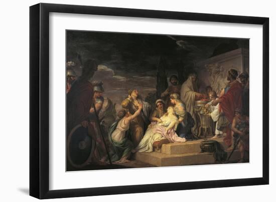 Sacrifice of Polyxena-Domenico Corvi-Framed Giclee Print