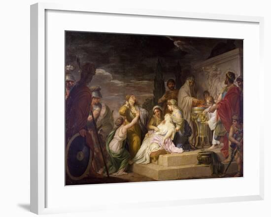 Sacrifice of Polyxena-Domenico Corvi-Framed Giclee Print