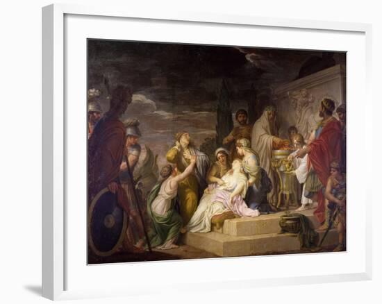 Sacrifice of Polyxena-Domenico Corvi-Framed Giclee Print