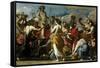 Sacrifice to Bacchus, Ca. 1634-Massimo Stanzione-Framed Stretched Canvas