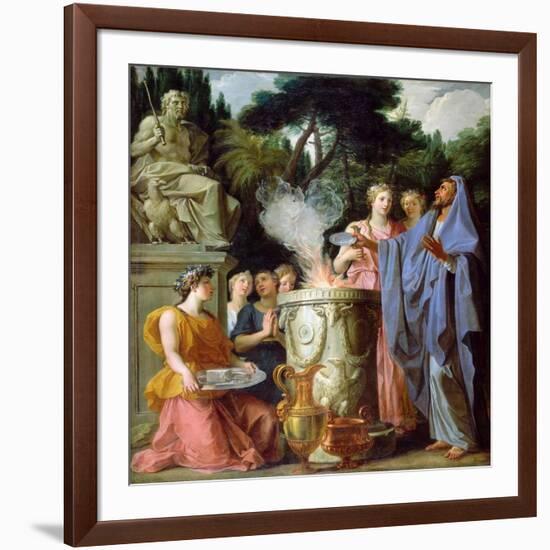 Sacrifice to Jupiter-Noël Coypel-Framed Giclee Print