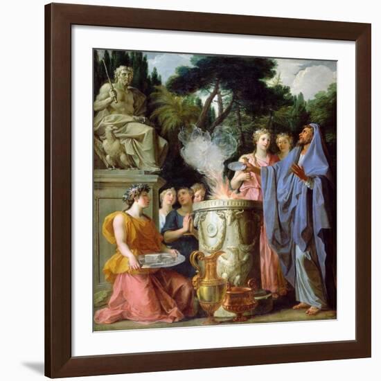 Sacrifice to Jupiter-Noël Coypel-Framed Giclee Print