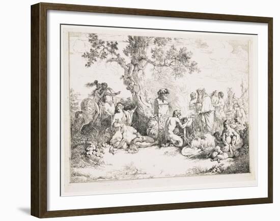 Sacrifice to Pan, C. 1760-1763-Jean Jacques II Lagrenee-Framed Giclee Print