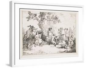 Sacrifice to Pan, C. 1760-1763-Jean Jacques II Lagrenee-Framed Giclee Print