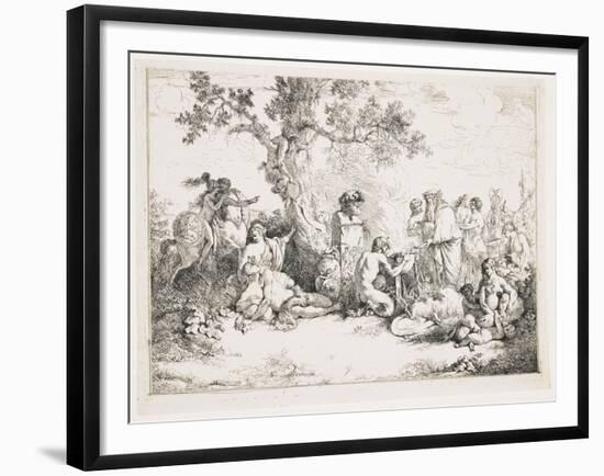 Sacrifice to Pan, C. 1760-1763-Jean Jacques II Lagrenee-Framed Giclee Print