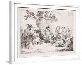 Sacrifice to Pan, C. 1760-1763-Jean Jacques II Lagrenee-Framed Giclee Print