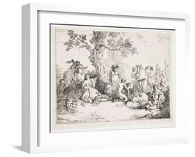 Sacrifice to Pan, C. 1760-1763-Jean Jacques II Lagrenee-Framed Giclee Print