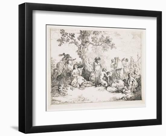 Sacrifice to Pan, C. 1760-1763-Jean Jacques II Lagrenee-Framed Giclee Print