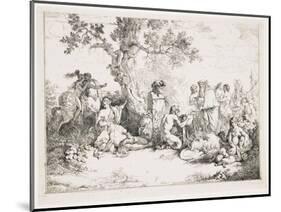 Sacrifice to Pan, C. 1760-1763-Jean Jacques II Lagrenee-Mounted Giclee Print