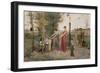 Sacrificing Dolls, 1871 (Oil on Canvas)-Luc-Oliver Merson-Framed Giclee Print