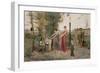 Sacrificing Dolls, 1871 (Oil on Canvas)-Luc-Oliver Merson-Framed Giclee Print