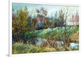 Sad Autumn Landscape-balaikin2009-Framed Art Print