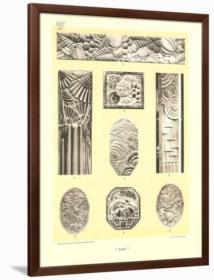 Sad Bas Reliefs-null-Framed Art Print