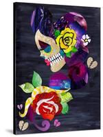 Sad Skull-Artpoptart-Stretched Canvas