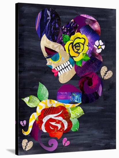 Sad Skull-Artpoptart-Stretched Canvas