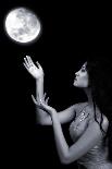 Lighting Sphere in Hands. Attractive Fairy Girl-sad444-Photographic Print