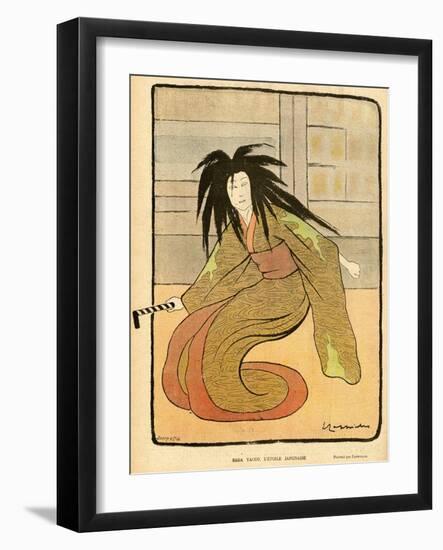 Sada Yacco, Rire 1900-null-Framed Art Print