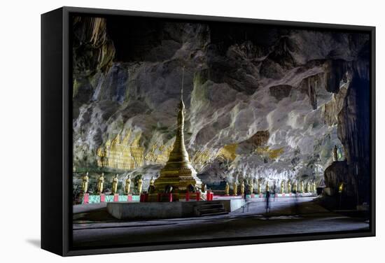 Saddar Cave, Hpa An, Kayin State (Karen State), Myanmar (Burma), Asia-Nathalie Cuvelier-Framed Stretched Canvas